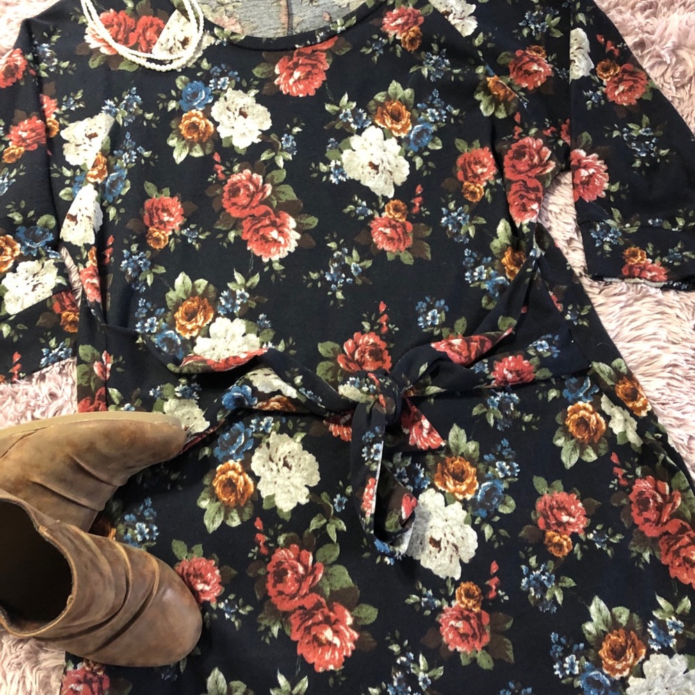 Thick Floral Dress